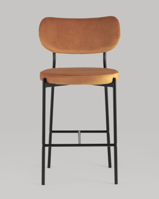 Стул полубарный Барбара велюр терракотовый. Фото №5