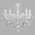 Подвесная люстра Eurosvet Veletta 10108/5 белый/прозрачный хрусталь Strotskis фото Подвесная люстра Eurosvet Veletta 10108/5 белый/прозрачный хрусталь Strotskis. Фото №1