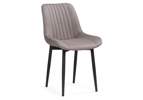 Стул Седа велюр латте / черный. Фото №1