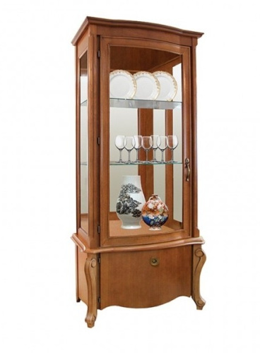 Шкаф с витриной Луиза ММ-257-10. Фото №1
