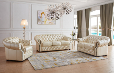 Диван B-128 (2-х местный) бежевый. Фото