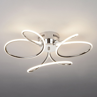 Потолочная люстра Eurosvet Lozanna 90083/3 хром 63W. Фото №2