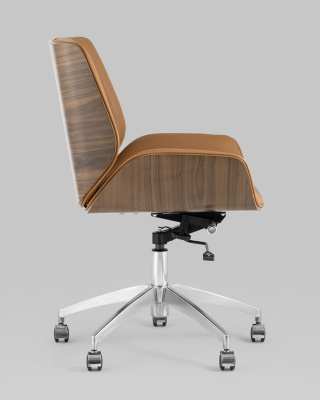 Кресло офисное TopChairs Crown коричневое фото Кресло офисное TopChairs Crown коричневое. Фото №4