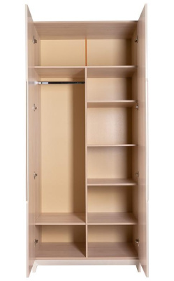 Шкаф двухстворчатый Сканди Жемчужно-белый. Фото