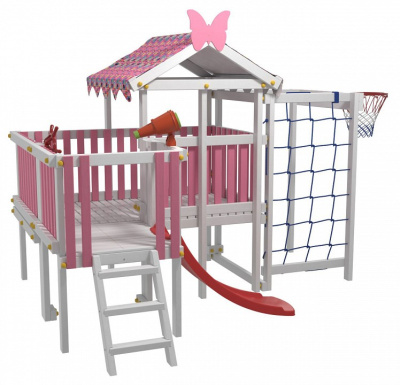 Комплекс игровой ДК10Р, розовый, серый. Фото №5