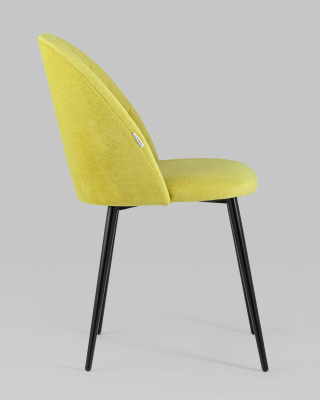Стул Марсель микровелюр желтый. Фото