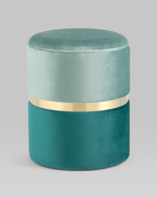 Пуф Кэрри с ящиком велюр бирюзовый. Фото