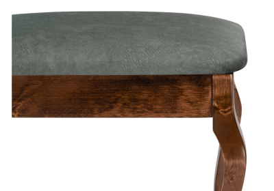 Банкетка Лусте орех / зеленая. Фото №4