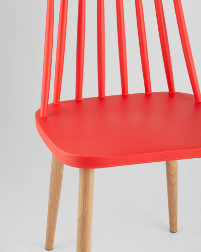 Стул Морган пластиковый красный. Фото №9