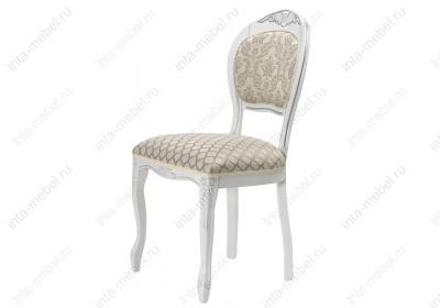 Стул деревянный Лауро патина серебро / бежевый. Фото №5