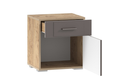 Тумба прикроватная Livorno НМ 013.62 Софт Графит, Дуб бунратти фото Тумба прикроватная Livorno НМ 013.62 Софт Графит, Дуб бунратти. Фото №2