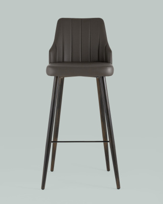 Стул барный Коналл экокожа таупе фото Стул барный Коналл экокожа таупе. Фото