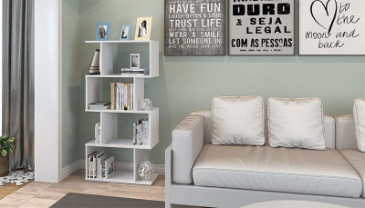 Стеллаж Polini Home Smart, белый. Фото