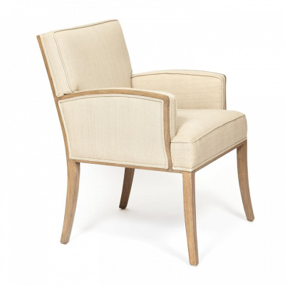 Кресло Secret de Maison DIADEMA ( mod. 20-01) красное дерево/ткань хлопок, 68*71*88 см, Античный дуб/ткань бежевая, ткань FP 028. Фото