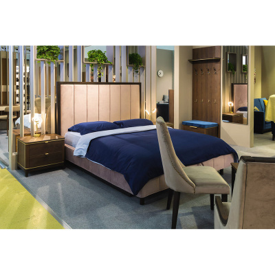 Кровать с ортопедическим основанием и ящиком 1.4 Модерн Лайт Нежное мерцание. Фото