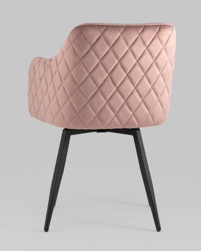 Стул Ника вращающийся велюр пыльно-розовый. Фото №7