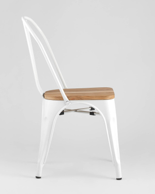 Стул TOLIX WOOD белый глянцевый. Фото №4