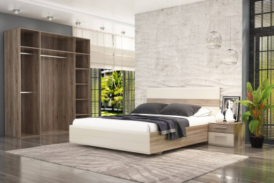 Филадельфия СТЛ.263.11 Тумба прикроватная Дуб сонома трюфель/Латте. Фото