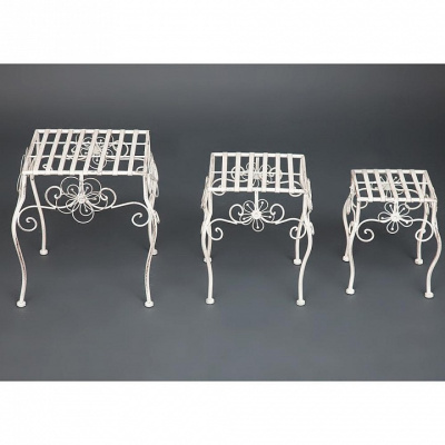 Столики Secret de Maison (набор 3 шт) GARDEN (mod. PL08-5824), белый антик (antique white) (поставляется только по 4 шт) фото Столики Secret de Maison (набор 3 шт) GARDEN (mod. PL08-5824), белый антик (antique white) (поставляется только по 4 шт). Фото №2