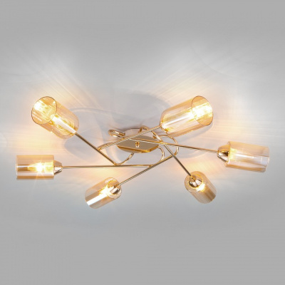 Потолочная люстра Eurosvet Motive 30167/6 золото. Фото